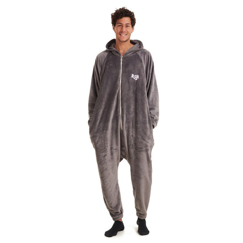 Snuggs Blanket Onesie Dark Grey
